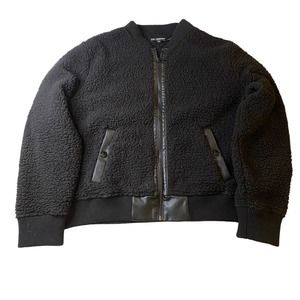 Karl Lagerfeld Sherpa Bomber Jacket Size Large